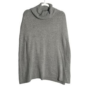 Brooks Brothers One Size‎ Merino Wool Alpaca Cowl Neck Poncho Sweater minimalist